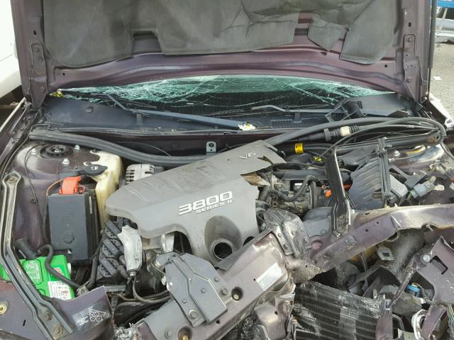 1G2WP52K12F245833 - 2002 PONTIAC GRAND PRIX MAROON photo 7