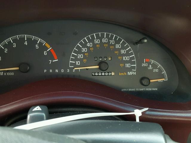 1G2WP52K12F245833 - 2002 PONTIAC GRAND PRIX MAROON photo 8