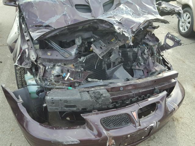 1G2WP52K12F245833 - 2002 PONTIAC GRAND PRIX MAROON photo 9