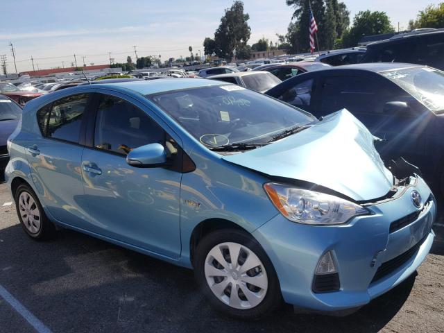 JTDKDTB39D1032340 - 2013 TOYOTA PRIUS C BLUE photo 1