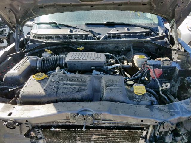 1D7HG48N04S525064 - 2004 DODGE DAKOTA QUA GRAY photo 7