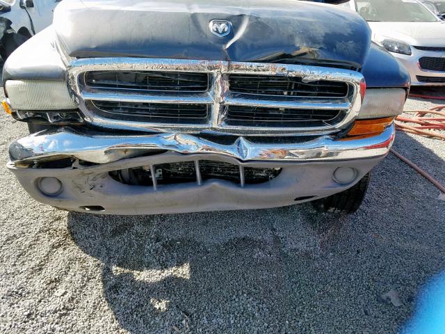 1D7HG48N04S525064 - 2004 DODGE DAKOTA QUA GRAY photo 9