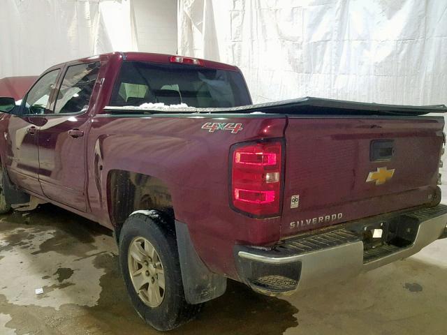 3GCUKREC9FG221782 - 2015 CHEVROLET SILVERADO BURGUNDY photo 3