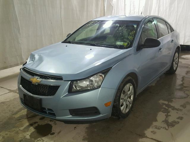 1G1PC5SH2C7123289 - 2012 CHEVROLET CRUZE LS BLUE photo 2