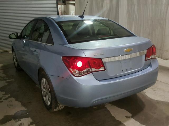 1G1PC5SH2C7123289 - 2012 CHEVROLET CRUZE LS BLUE photo 3