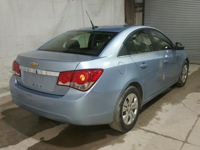 1G1PC5SH2C7123289 - 2012 CHEVROLET CRUZE LS BLUE photo 4