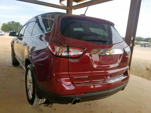 1GNKRJKD9HJ218570 - 2017 CHEVROLET TRAVERSE P RED photo 3