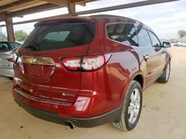 1GNKRJKD9HJ218570 - 2017 CHEVROLET TRAVERSE P RED photo 4