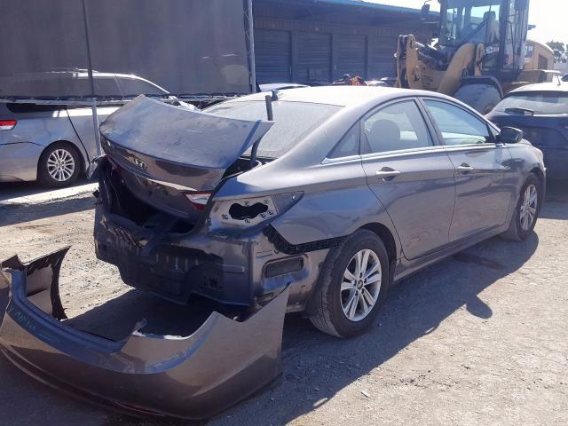 5NPEB4AC2CH372169 - 2012 HYUNDAI SONATA GLS GRAY photo 4