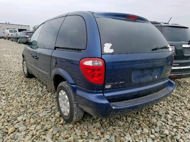 1C4GJ45373B123230 - 2003 CHRYSLER VOYAGER LX BLUE photo 3