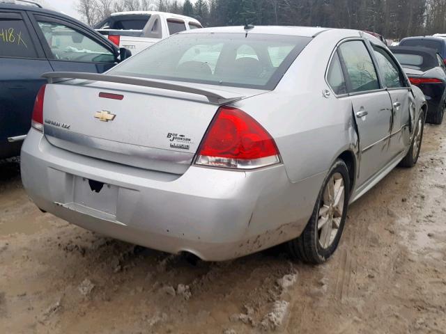 2G1WU57M691311639 - 2009 CHEVROLET IMPALA LTZ SILVER photo 4