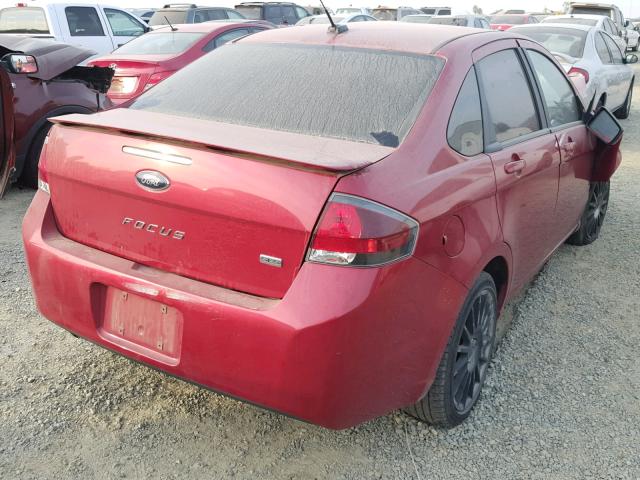 1FAHP3GN6AW292419 - 2010 FORD FOCUS SES RED photo 4