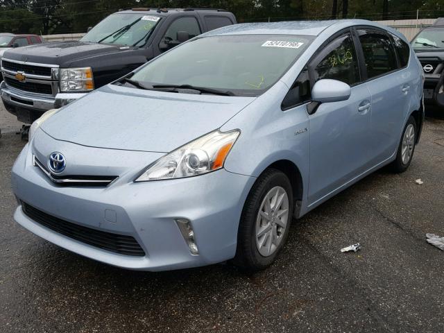 JTDZN3EU7C3156755 - 2012 TOYOTA PRIUS V BLUE photo 2