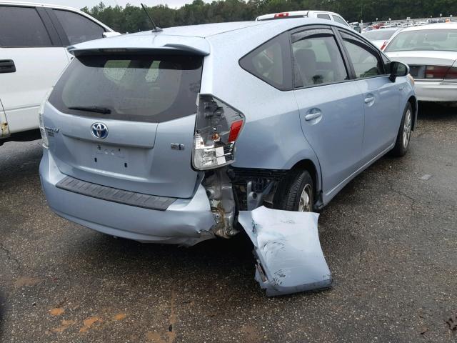 JTDZN3EU7C3156755 - 2012 TOYOTA PRIUS V BLUE photo 4