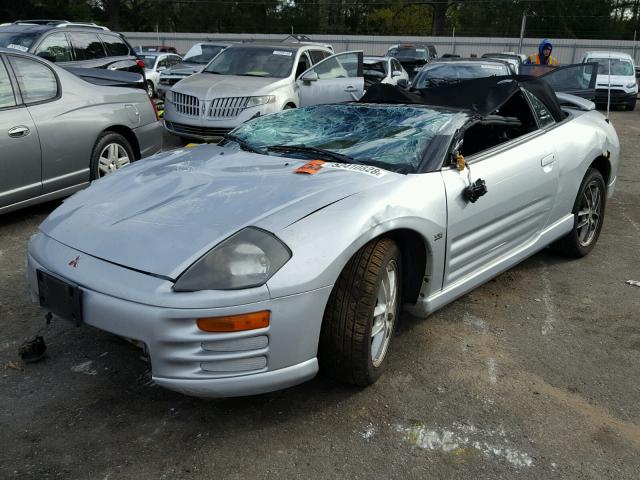 4A3AE55H51E005813 - 2001 MITSUBISHI ECLIPSE SP SILVER photo 2