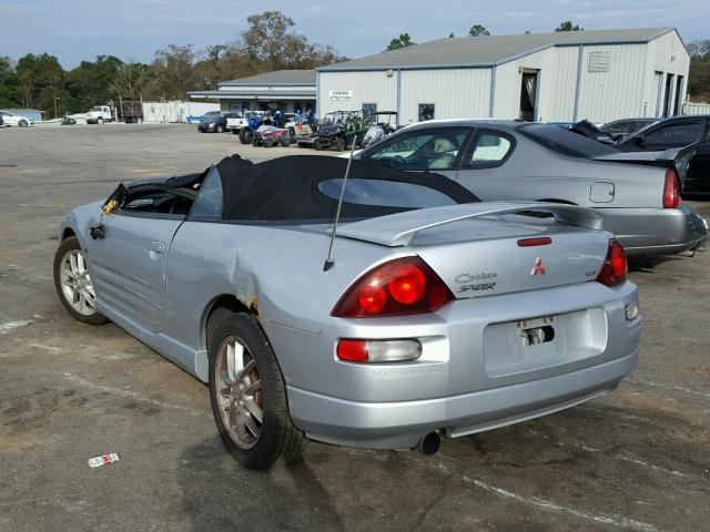 4A3AE55H51E005813 - 2001 MITSUBISHI ECLIPSE SP SILVER photo 3