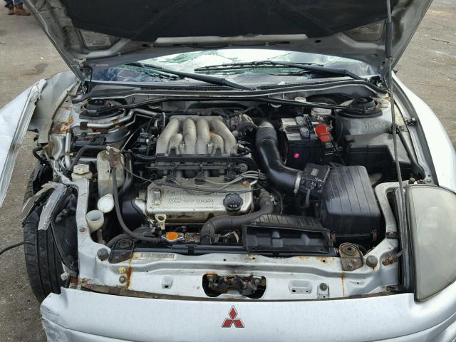 4A3AE55H51E005813 - 2001 MITSUBISHI ECLIPSE SP SILVER photo 7