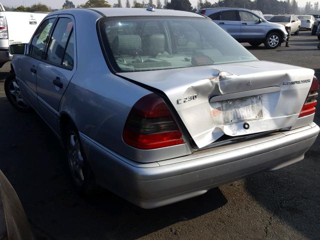 WDBHA24G5YA816239 - 2000 MERCEDES-BENZ C 230 SILVER photo 3