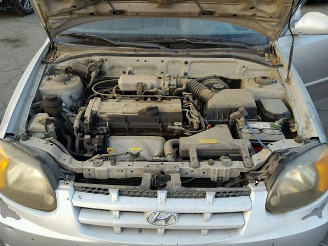 KMHCG45C23U493594 - 2003 HYUNDAI ACCENT GL SILVER photo 7