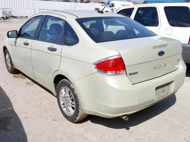 1FAHP3FN7BW194146 - 2011 FORD FOCUS SE GREEN photo 3