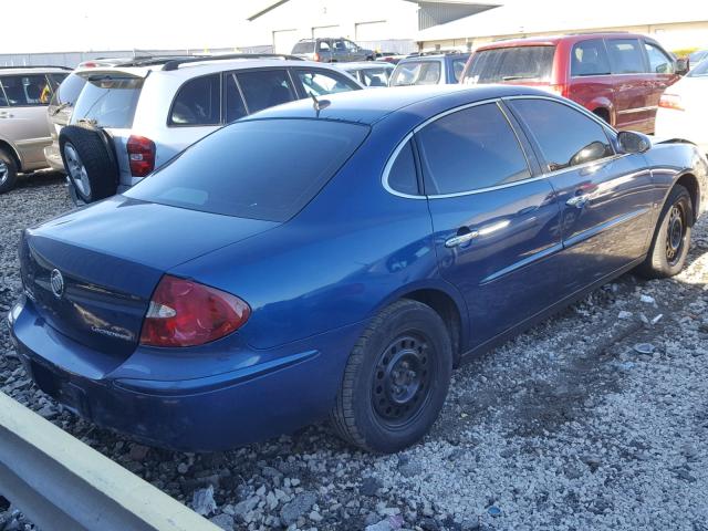 2G4WC582261203386 - 2006 BUICK LACROSSE C BLUE photo 4