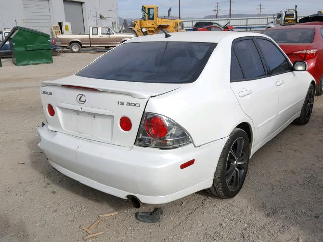 JTHBD192630070841 - 2003 LEXUS IS 300 WHITE photo 4