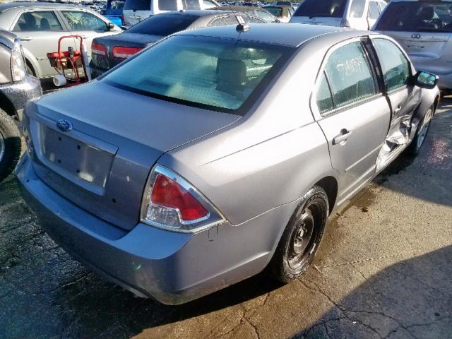 3FAHP06Z67R216519 - 2007 FORD FUSION S GRAY photo 4