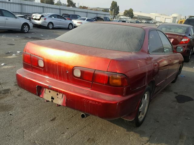 JH4DB7553RS004763 - 1994 ACURA INTEGRA LS RED photo 4