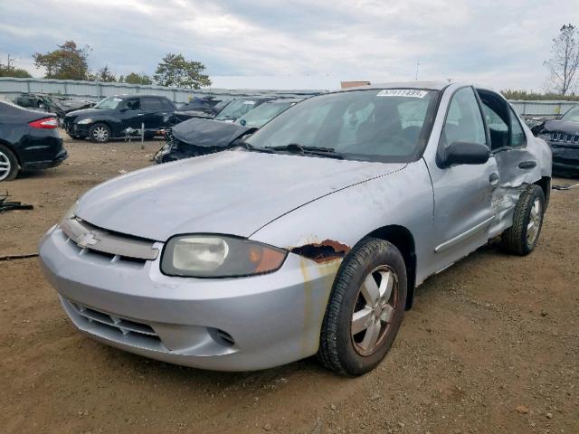 1G1JF52F937100104 - 2003 CHEVROLET CAVALIER L SILVER photo 2