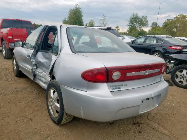 1G1JF52F937100104 - 2003 CHEVROLET CAVALIER L SILVER photo 3