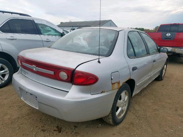 1G1JF52F937100104 - 2003 CHEVROLET CAVALIER L SILVER photo 4