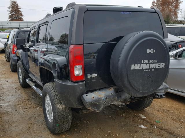 5GTDN136368214556 - 2006 HUMMER H3 BLACK photo 3