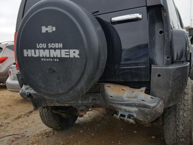 5GTDN136368214556 - 2006 HUMMER H3 BLACK photo 9