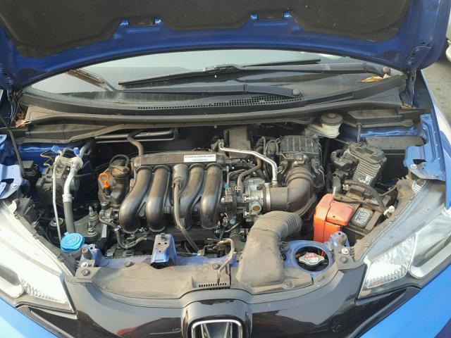 3HGGK5H54FM765998 - 2015 HONDA FIT LX BLUE photo 7