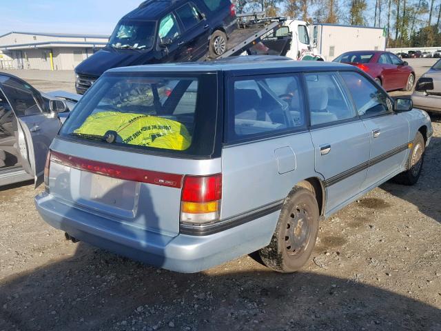 4S3BJ6339P7952608 - 1993 SUBARU LEGACY L BLUE photo 4