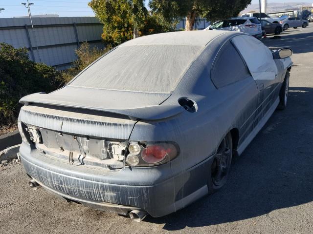 6G2VX12U96L568009 - 2006 PONTIAC GTO GRAY photo 4