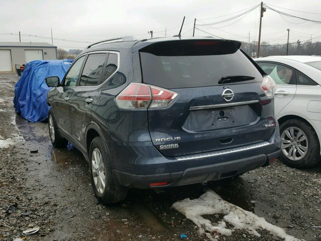 5N1AT2MV8GC801440 - 2016 NISSAN ROGUE S BLUE photo 3