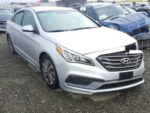 5NPE34AF4FH058082 - 2015 HYUNDAI SONATA SPO SILVER photo 1