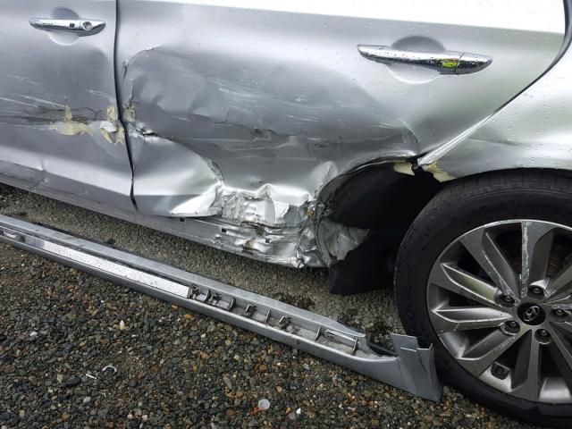 5NPE34AF4FH058082 - 2015 HYUNDAI SONATA SPO SILVER photo 9