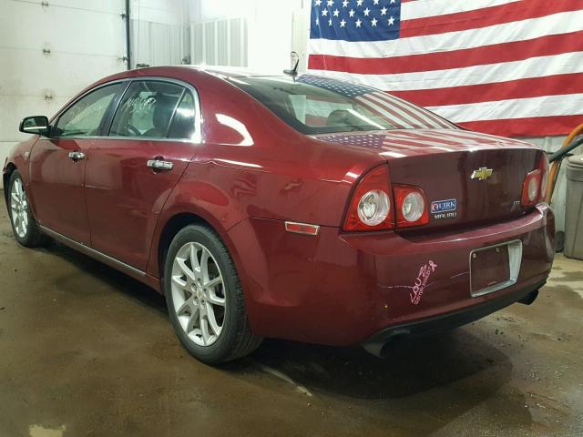 1G1ZK57758F254273 - 2008 CHEVROLET MALIBU LTZ RED photo 3