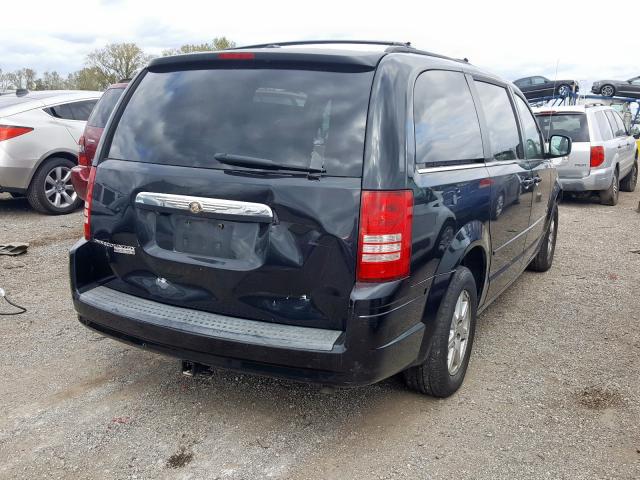 2A8HR54P78R782417 - 2008 CHRYSLER TOWN & COU BLACK photo 4