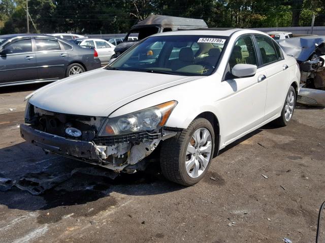 1HGCP36829A042511 - 2009 HONDA ACCORD EXL WHITE photo 2