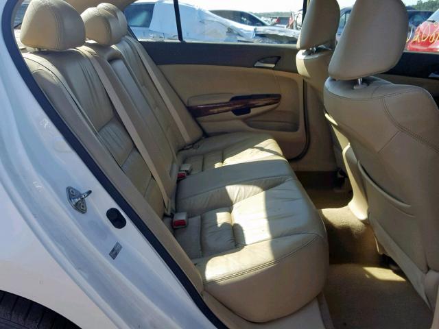 1HGCP36829A042511 - 2009 HONDA ACCORD EXL WHITE photo 6