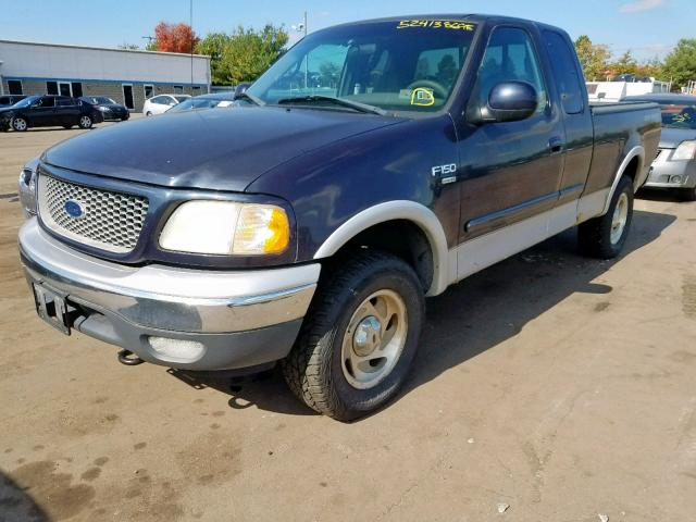 1FTRX18L01NA15710 - 2001 FORD F150 BLUE photo 2