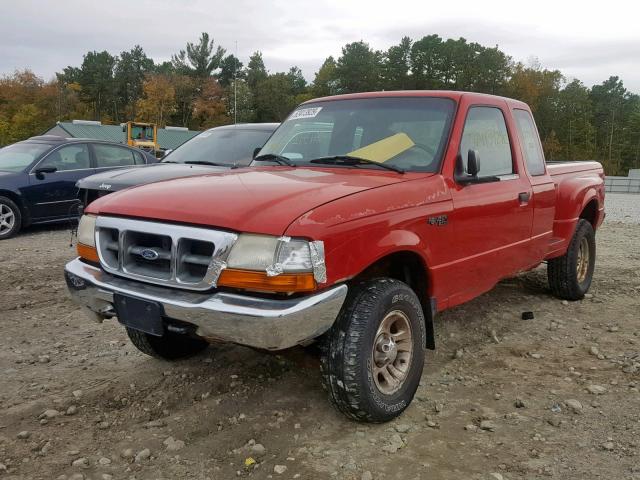 1FTZR15V0YTA16698 - 2000 FORD RANGER SUP RED photo 2