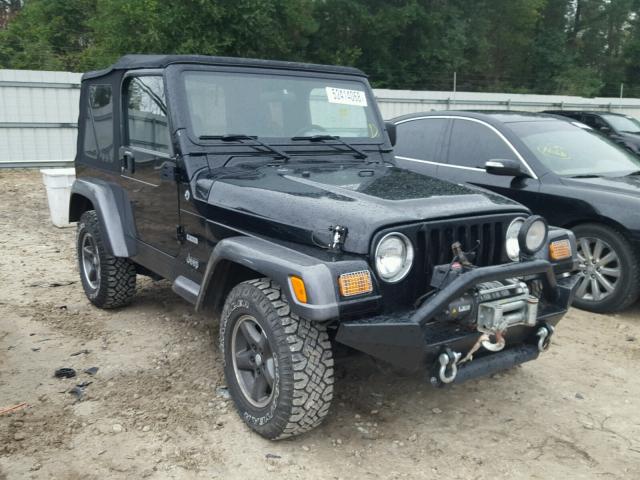 1J4FA39S94P729635 - 2004 JEEP WRANGLER X BLACK photo 1