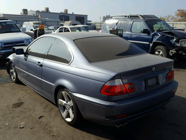 WBABV134X4JT22656 - 2004 BMW 325 CI SUL BLUE photo 3
