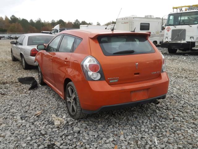 5Y2SR6E09AZ410190 - 2010 PONTIAC VIBE GT ORANGE photo 3