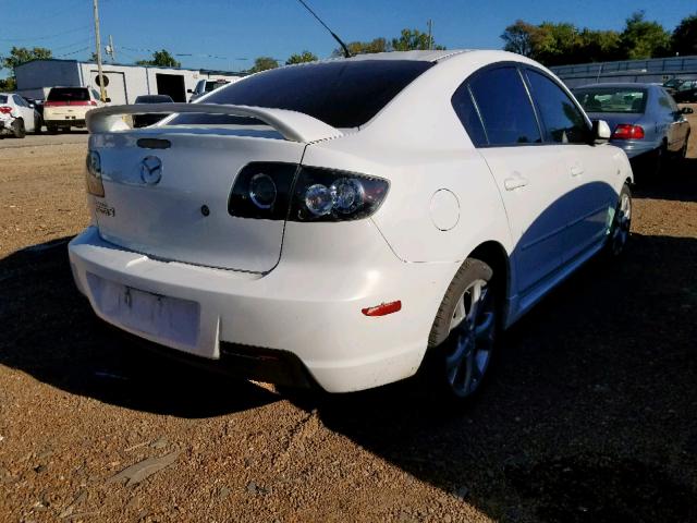 JM1BK323X91191848 - 2009 MAZDA 3 S WHITE photo 4