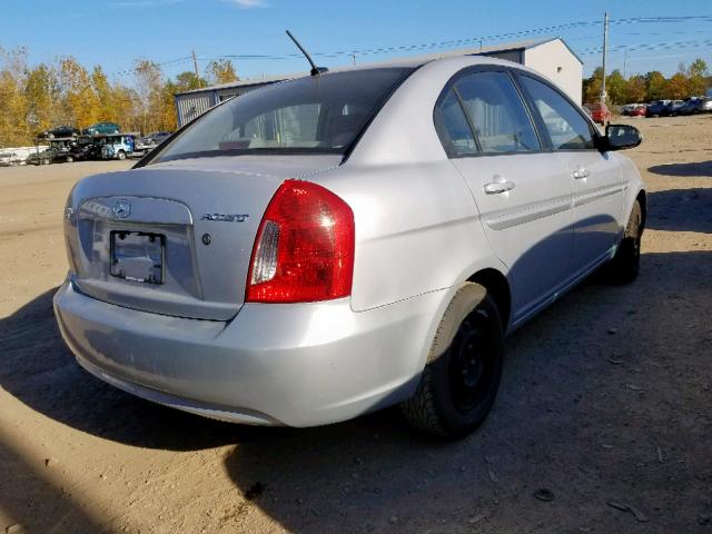 KMHCN46C88U234474 - 2008 HYUNDAI ACCENT GLS SILVER photo 4